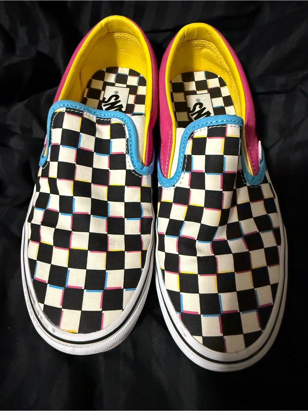 Vans Classic Slip-On Crazy Check CMYK Multi Checkerboard